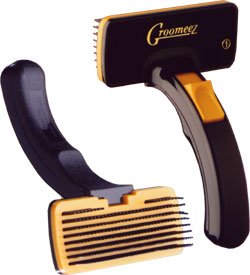 GroomeeZ Self-Cleaning Small Grooming Brush for Cats & Dogs