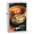 Zippo Lighter Mazzi - Snake, Brushed Chrome