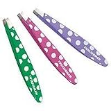 Tweezerman Mini Slant Polka Dot Tweezer, Pink