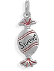 Rhodium Plated Candy Charm