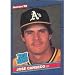 1986 Donruss Jose Canseco Baseball Rookie Card In Protective Display Case
