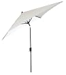Coolaroo Pebble 8' Square Market Umbrella with 3 position Tilt-Aluminum Pole 339319