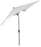 Coolaroo Pebble 8' Square Market Umbrella with 3 position Tilt-Aluminum Pole 339319