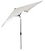 Outdoor Living : Coolaroo Pebble 8' Square Market Umbrella with 3 position Tilt-Aluminum Pole 339319