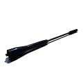 Alu Antenne vom Typ 16 Klassik in Schwarz, geeignet f�r M5 M6 - Gewinde