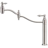 Danze D206040SS Fairmont Deck Mount Single-Handle Deck Mount Pot Filler, Stainless Steel