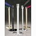 GLARO Extenda-Barrier Posts with Retractable Straps - Satin black