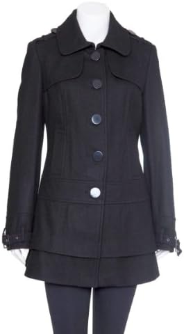 Ellabee Women's Wool Blend "Brittany" Coat - Black L