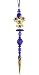 8" Purple Fleur-De-Lis Diamond Finial Christmas Ornament