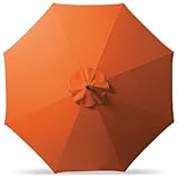 IMAGE OF Market Aluminum-frame Patio Umbrella with Solid Canopy - Soho Wheat, Bronze, 11' - Frontgate