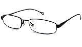 UrbanSpecs Readers Half Readers (Men) Reading Glasses - R2903 Shiny Black