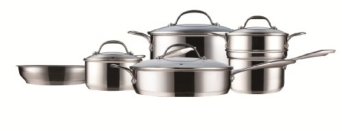 Curtis Stone Steel Works Non-Stick Cookware Set, 10-Piece 