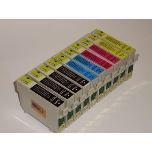 10 x epson compatible ink cartridges (2 full 