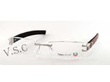 TAG HEUER TH 0111 EYEGLASSES EYEGLASS OPTICAL FRAME PLATINUM ALLIGATOR SKIN 001