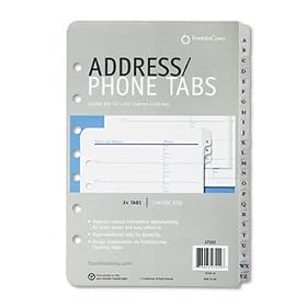FranklinCovey 27222 - Address/Phone Refill for Organizer, A-Z Tabs, 5-1/2 x 8-1/2-FDP27222