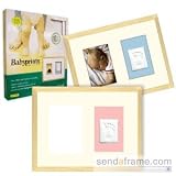 Babyprints Footprint Molding Kit with Wall Frame - Natural