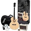 Epiphone PR-4E Acoustic-Electric Guitar Player Pack, Natural