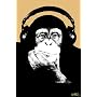 HEADPHONES MONKEY POSTER STEEZ 24 X 36 ST4155xxx