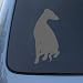 WHIPPET SILHOUETTE - Dog Vinyl Car Decal Sticker #1568 | Vinyl Color: Silver