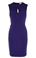 Cut Away Neckline Jersey Dress