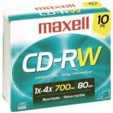 MAXELL CD-RW74: CD Rewritable 10-Pack