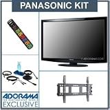 Panasonic TC-L32X2 32 inch Class Viera X2 Series LCD HDTV, 720p with Advanced Accessory Kit (2 HDMI Cables, 1 RGB Cable, 1 Audio Cable, Plasma / LCD Clean Kit, Monster 6 Outlet Surge Protection,TV Wall and Ceiling Mount)