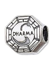 Genuine Zable (TM) Product. 925 Sterling Silver Dharma Initiative Bead Charm. 100% Satisfaction Guaranteed.