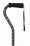 Essential Medical Supply Laser Cut Offset Cane, Black