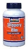 Now Foods Slippery Elm 400mg, Capsules, 100-Count