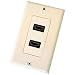 Petra Pet0475 Dual Hdmi Wall Plate (Almond)