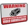 VIDEO SURVEILLANCE Warning Sign with 3M Reflective Vinyl Coating "12x18"