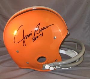 Jim Brown Signed Browns RK Proline Helmet - HOF 71