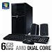 eMachines ET1331G-03w Refurbished Desktop PC - AMD Athlon II X2 235e 2.7GHz, 6GB DDR2, 750GB HDD, DVDRW, Windows 7 Home Premium 64-bit
