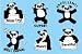 Panda Rubber Stamps
