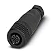 Circular Metric Connectors M12 SKT 4P PG7 BLK SACC-M12FS-4CON-PG7