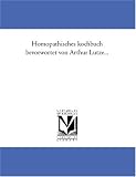 Homoeopathisches kochbuch bevorwortet von Arthur Lutze...