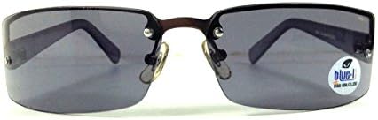 Slim Bronze Rectangular Aviator Sunglasses