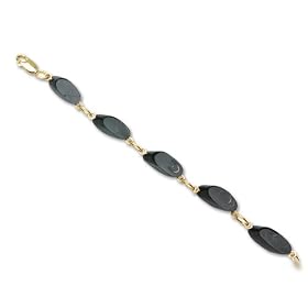 Black Coral Bracelet in 14K Yellow Gold by Maui Divers of Hawaii