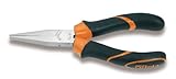 Beta 1008Bm Size 160 Long Flat Knurled Nose Pliers, Bi Material Handles by Beta Tools