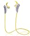 KONCEN® X11 Bluetooth 4.1 Mini Lightweight Wireless Sports Headset Headphones,Hands-Free Sport Earphone for iPhone,Samsung and All Smartphone(White&yellow)