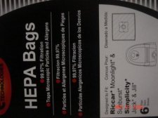 Simplicity Jack Jill HEPA Vacuum Cleaner Bags - 6 pack - Generic