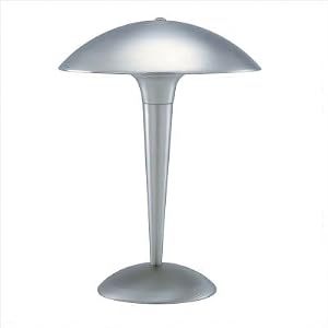 Gem Table Lamp - Satin Steel by Lite Source