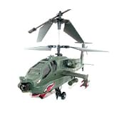 Syma S023G 3.5 CH Large AH-64 Apache Military Gyro Helicopter - 15 Inches