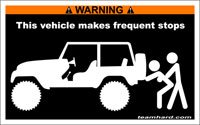 TnA Camo - Decal - Jeep Makes frequent stops xxx