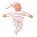Kaethe Kruse 89133 - Nickibaby rayé rose (organic)