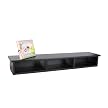 Adams Wall Shelf w/3 Cubbies-Soft Black