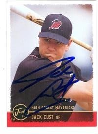 Jack Cust autographed Baseball Card (Minor League Card)