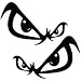 No Fear Bad Boy Eyes Mirror - Racer Decal Vinyl Car Wall Laptop Sticker