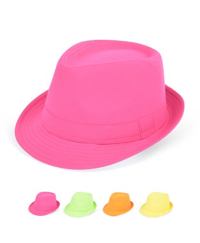 Solid Color Ladies Pastel Colored Fedora Hats