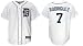 Rodriguez #7 Detroit Tigers Majestic Replica Home Jersey - Large